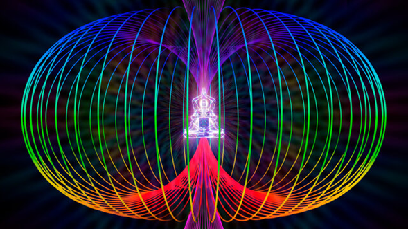 Campo personal de energía luminoso